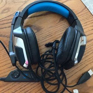 Headphones used for gaming